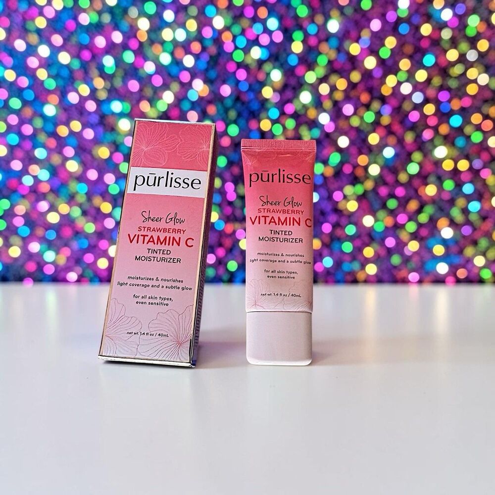 Purlisse Sheer Glow Strawberry Vitamin C Tinted Moisturizer In Fair 1.4 oz NIB